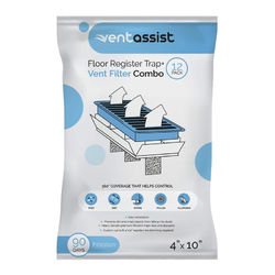 Shop Vent Assist Floor Register Trap and Air Filter